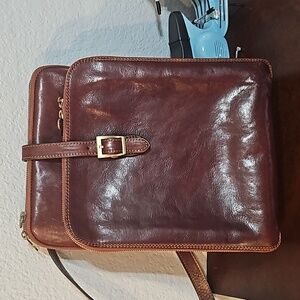 Time Resistance Leather Convertible Bag